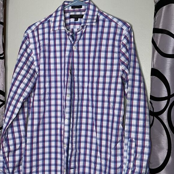 Blue and Purple Banana Republic Men’s Button Down - Picture 2 of 11